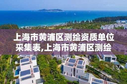 上海市黃浦區測繪資質單位采集表,上海市黃浦區測繪資質單位采集表下載