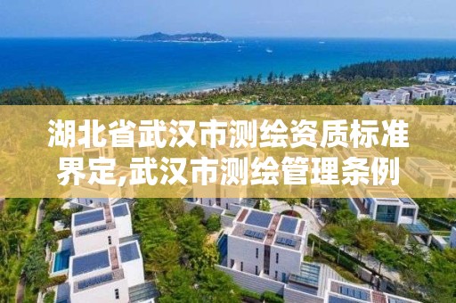 湖北省武漢市測繪資質標準界定,武漢市測繪管理條例