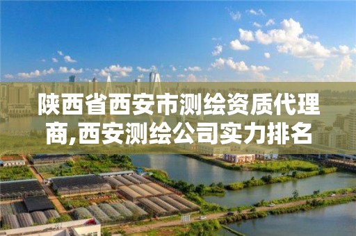 陜西省西安市測繪資質(zhì)代理商,西安測繪公司實力排名