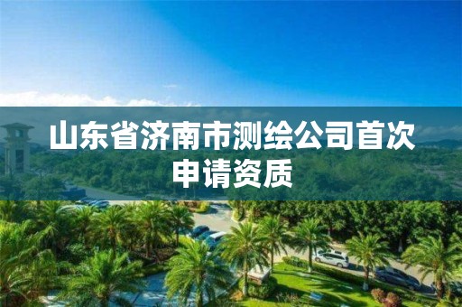 山東省濟南市測繪公司首次申請資質