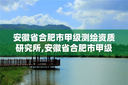 安徽省合肥市甲級測繪資質研究所,安徽省合肥市甲級測繪資質研究所有幾家。