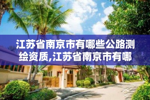 江蘇省南京市有哪些公路測繪資質(zhì),江蘇省南京市有哪些公路測繪資質(zhì)企業(yè)