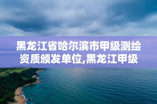 黑龍江省哈爾濱市甲級(jí)測(cè)繪資質(zhì)頒發(fā)單位,黑龍江甲級(jí)測(cè)繪公司