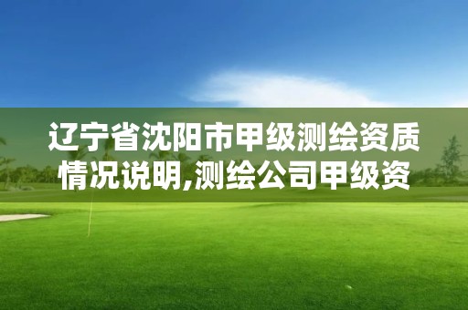 遼寧省沈陽市甲級測繪資質(zhì)情況說明,測繪公司甲級資質(zhì)是什么?