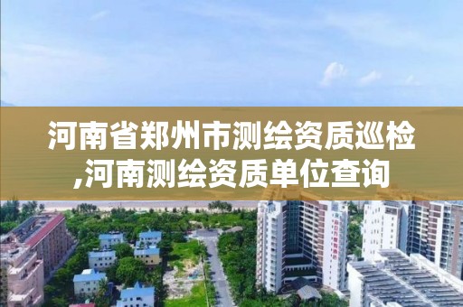 河南省鄭州市測繪資質巡檢,河南測繪資質單位查詢