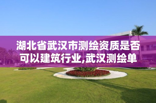 湖北省武漢市測繪資質是否可以建筑行業,武漢測繪單位。