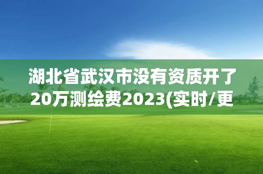 湖北省武漢市沒有資質開了20萬測繪費2023(實時/更新中)