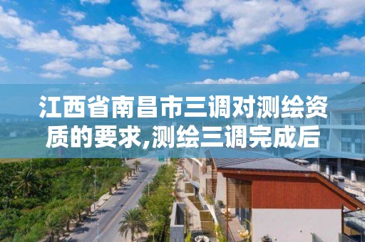 江西省南昌市三調對測繪資質的要求,測繪三調完成后還有什么項目。