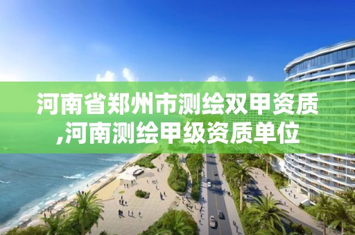 河南省鄭州市測繪雙甲資質,河南測繪甲級資質單位