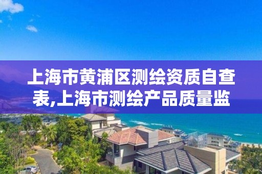 上海市黃浦區測繪資質自查表,上海市測繪產品質量監督檢驗站