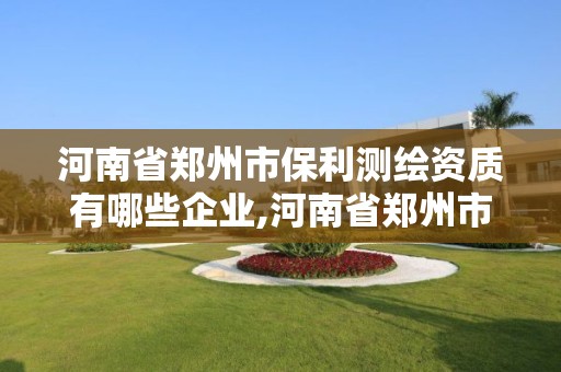 河南省鄭州市保利測繪資質(zhì)有哪些企業(yè),河南省鄭州市保利測繪資質(zhì)有哪些企業(yè)名稱