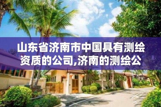 山東省濟南市中國具有測繪資質的公司,濟南的測繪公司有哪些