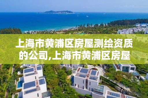 上海市黃浦區房屋測繪資質的公司,上海市黃浦區房屋測繪資質的公司有幾家