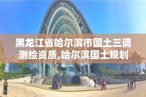 黑龍江省哈爾濱市國土三調(diào)測繪資質(zhì),哈爾濱國土規(guī)劃勘測院