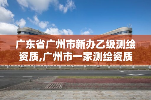 廣東省廣州市新辦乙級測繪資質,廣州市一家測繪資質單位