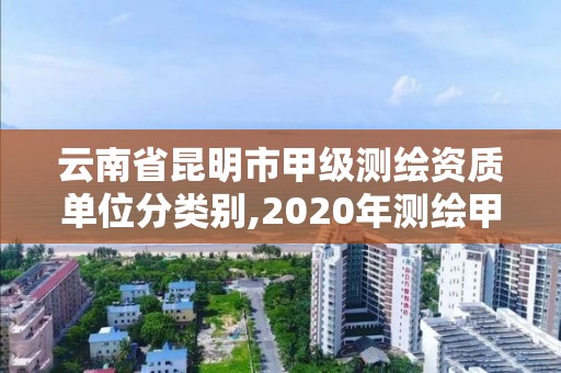 云南省昆明市甲級測繪資質單位分類別,2020年測繪甲級資質條件