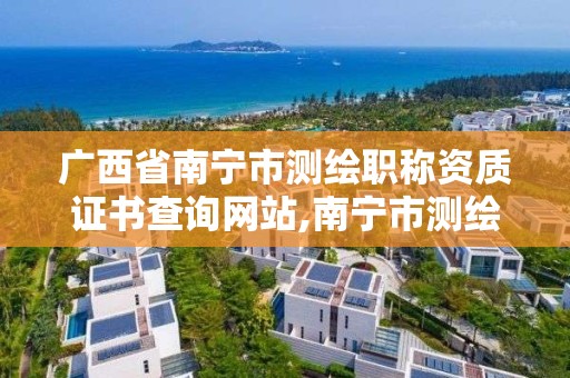 廣西省南寧市測繪職稱資質證書查詢網站,南寧市測繪地理信息中心。