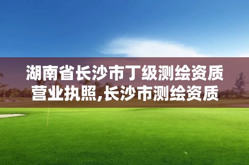 湖南省長(zhǎng)沙市丁級(jí)測(cè)繪資質(zhì)營(yíng)業(yè)執(zhí)照,長(zhǎng)沙市測(cè)繪資質(zhì)單位名單