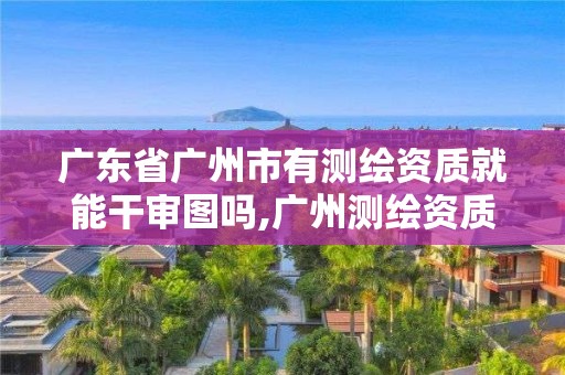 廣東省廣州市有測繪資質就能干審圖嗎,廣州測繪資質代辦