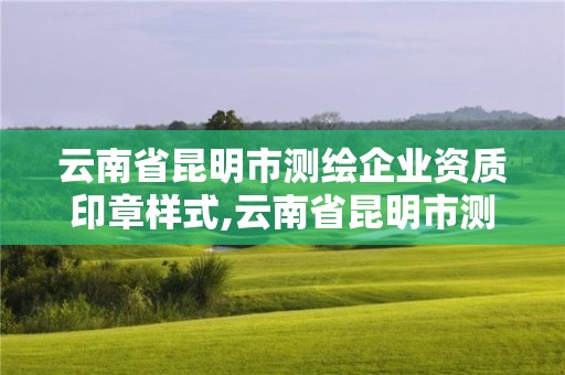 云南省昆明市測繪企業資質印章樣式,云南省昆明市測繪企業資質印章樣式有哪些