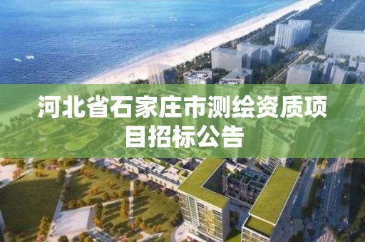 河北省石家莊市測繪資質項目招標公告