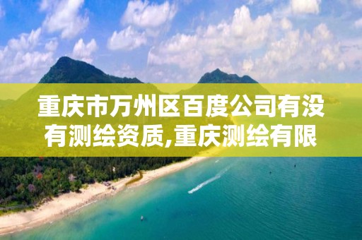 重慶市萬州區百度公司有沒有測繪資質,重慶測繪有限公司。