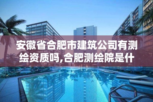 安徽省合肥市建筑公司有測繪資質嗎,合肥測繪院是什么單位。