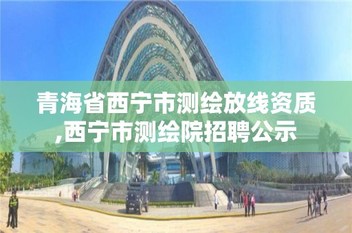 青海省西寧市測繪放線資質,西寧市測繪院招聘公示