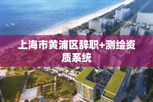 上海市黃浦區辭職+測繪資質系統