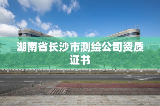 湖南省長沙市測繪公司資質證書