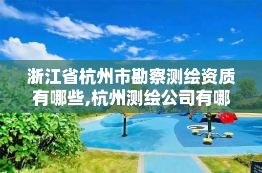 浙江省杭州市勘察測繪資質有哪些,杭州測繪公司有哪幾家