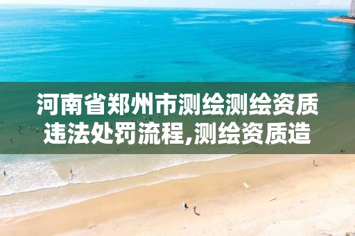 河南省鄭州市測繪測繪資質違法處罰流程,測繪資質造假在哪里舉報