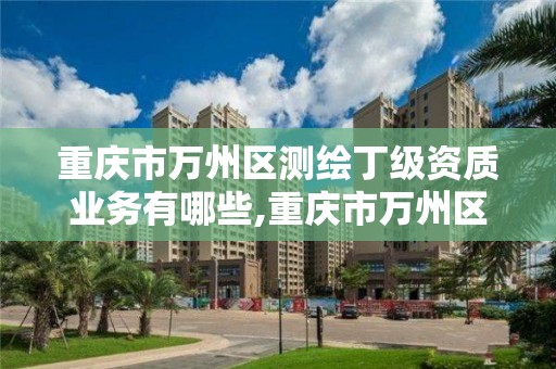 重慶市萬州區測繪丁級資質業務有哪些,重慶市萬州區測繪丁級資質業務有哪些單位