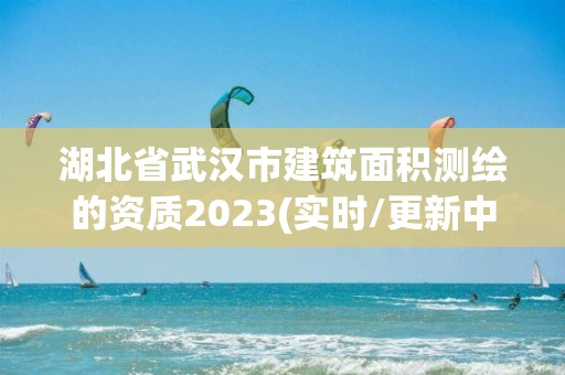 湖北省武漢市建筑面積測繪的資質2023(實時/更新中)