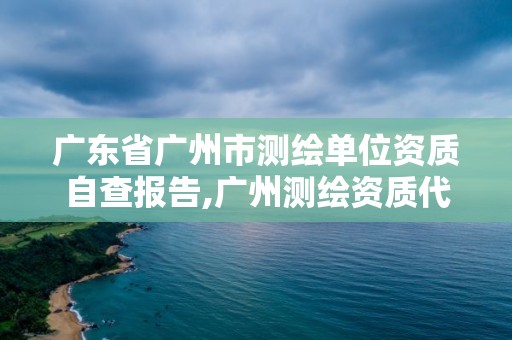 廣東省廣州市測繪單位資質自查報告,廣州測繪資質代辦。