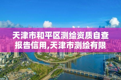 天津市和平區測繪資質自查報告信用,天津市測繪有限公司。