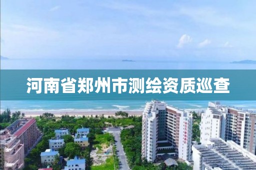 河南省鄭州市測繪資質巡查