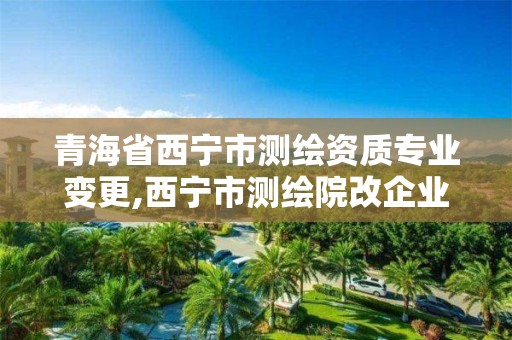 青海省西寧市測繪資質專業變更,西寧市測繪院改企業