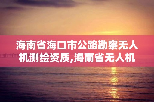 海南省海口市公路勘察無人機測繪資質,海南省無人機行業協會