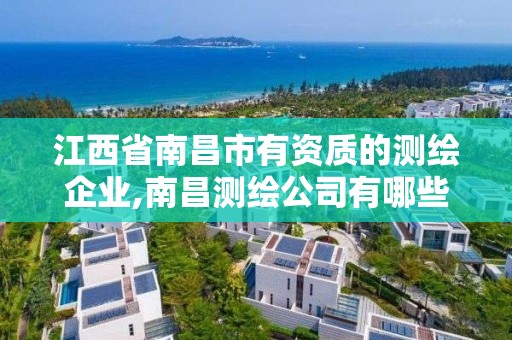 江西省南昌市有資質的測繪企業,南昌測繪公司有哪些