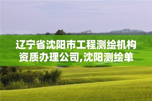 遼寧省沈陽市工程測繪機構資質辦理公司,沈陽測繪單位招聘