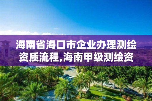 海南省海口市企業辦理測繪資質流程,海南甲級測繪資質單位