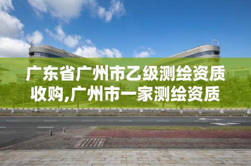 廣東省廣州市乙級測繪資質收購,廣州市一家測繪資質單位