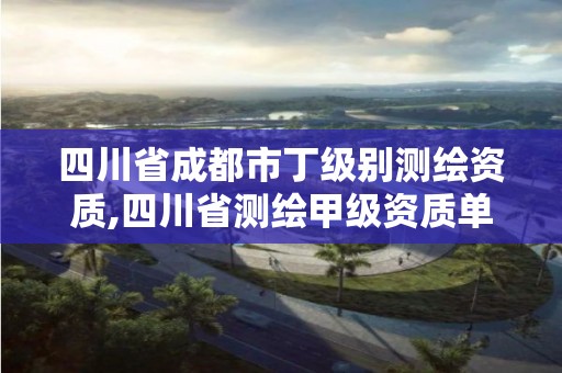 四川省成都市丁級別測繪資質,四川省測繪甲級資質單位