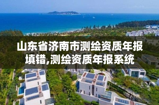 山東省濟南市測繪資質年報填錯,測繪資質年報系統