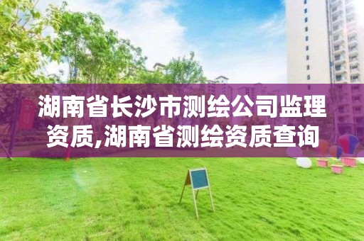 湖南省長沙市測繪公司監理資質,湖南省測繪資質查詢