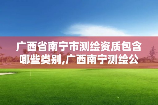 廣西省南寧市測繪資質包含哪些類別,廣西南寧測繪公司排名