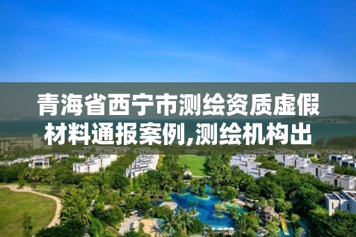 青海省西寧市測繪資質虛假材料通報案例,測繪機構出具虛假數據。