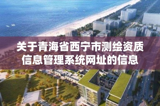 關于青海省西寧市測繪資質信息管理系統網址的信息