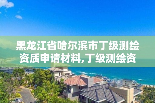 黑龍江省哈爾濱市丁級測繪資質申請材料,丁級測繪資質申請需要什么儀器。